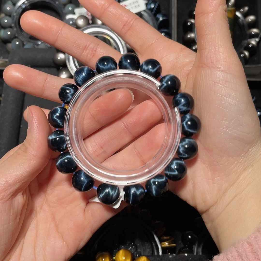 牛***忙木变石（虎睛石）未镶嵌手链