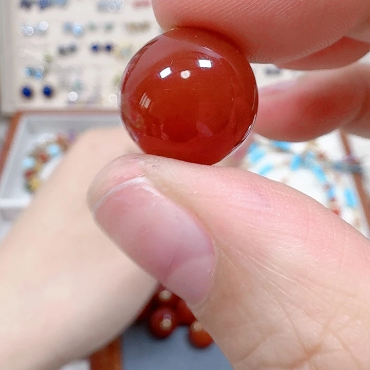 玛瑙/玉髓吊坠(不含链)18K金镶嵌吊坠