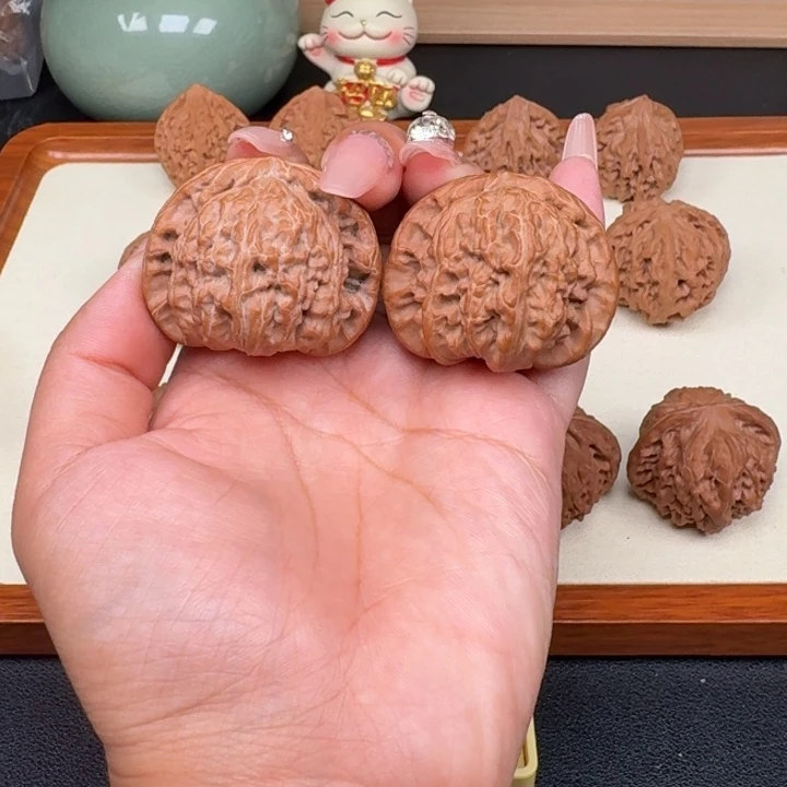 把件文玩核桃全品白狮子43