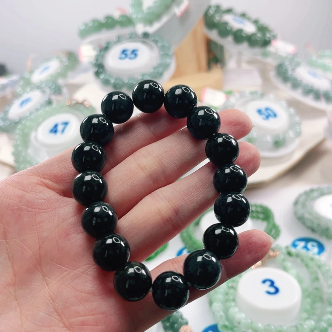 翡翠未镶嵌手链手串