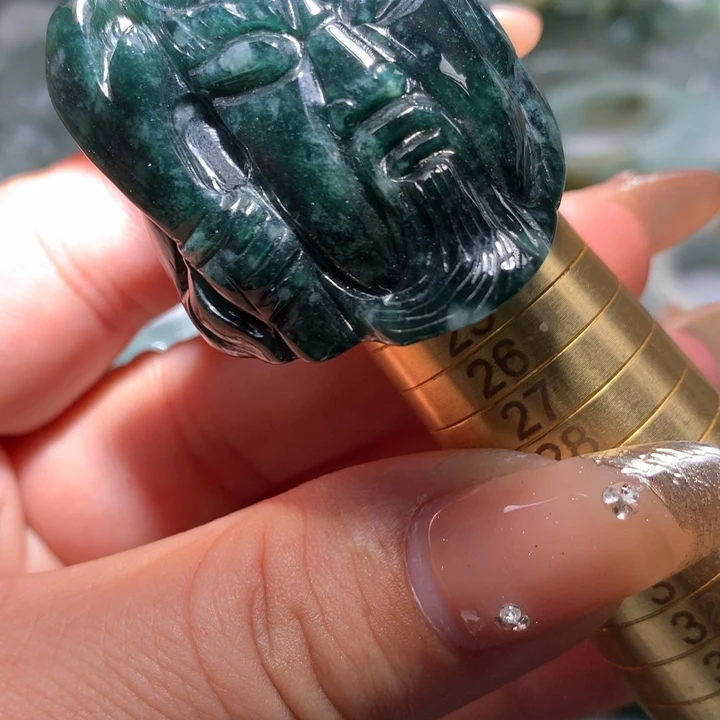 翡翠未镶嵌颈饰保真天然A货翡翠