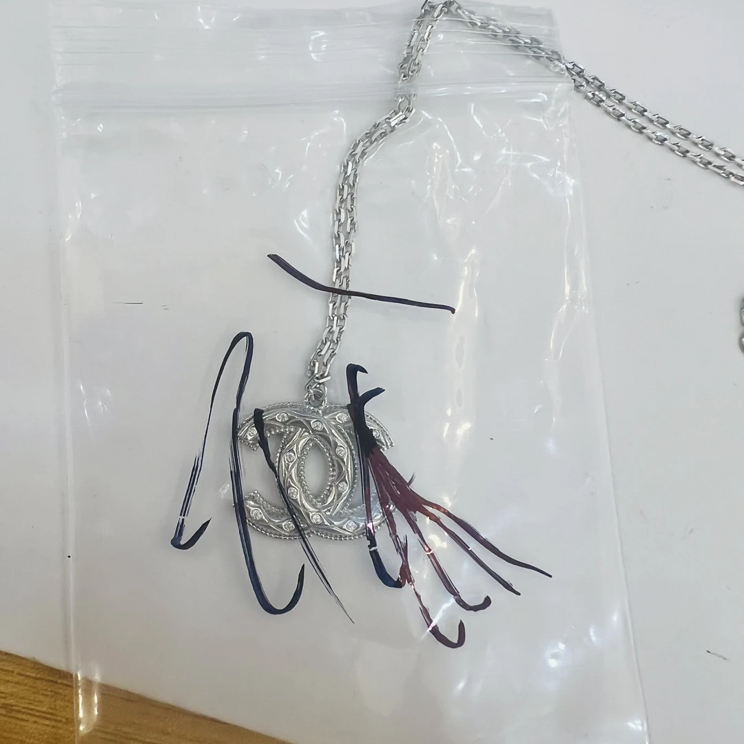 字母 c铂金项链 pt950项链