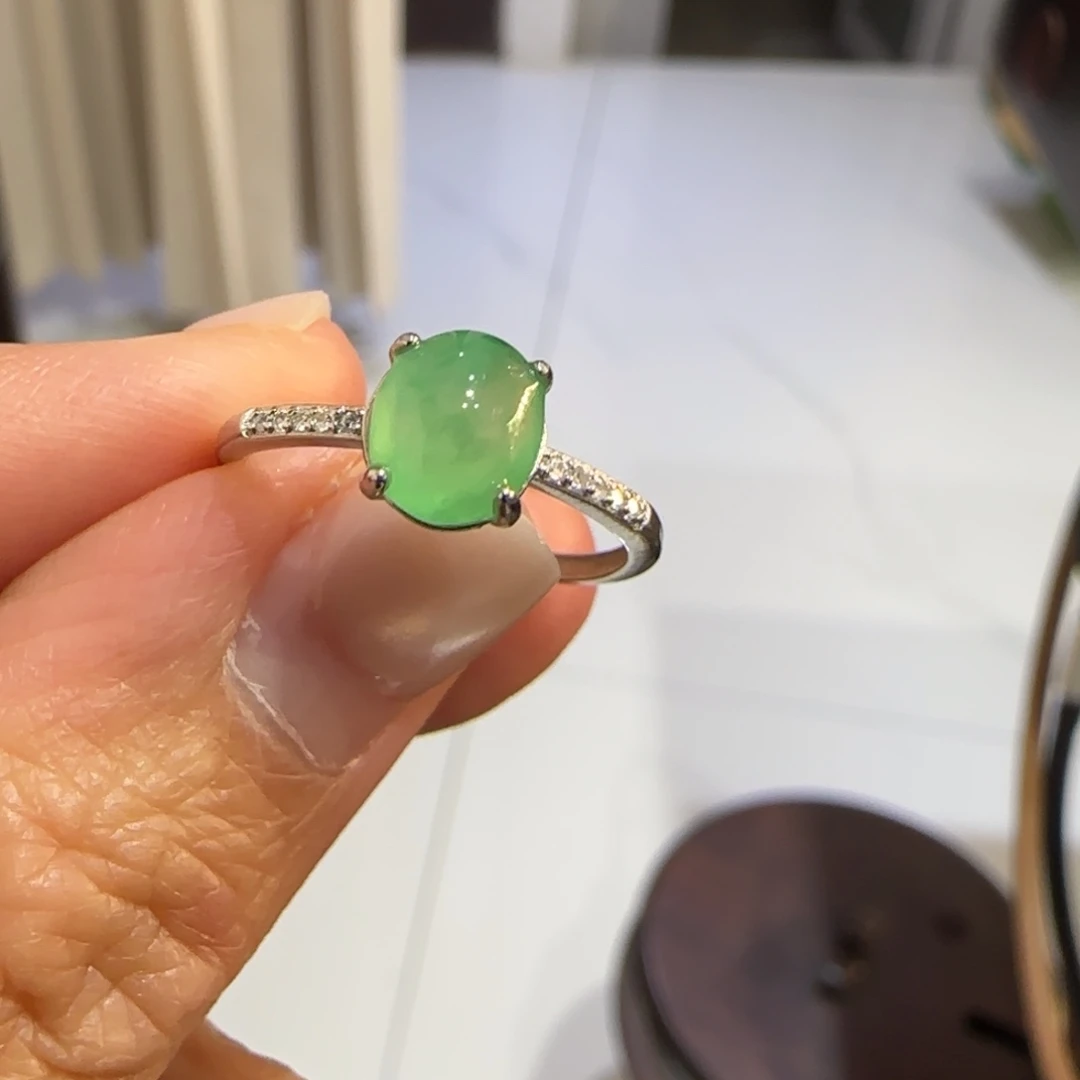 翡翠未镶嵌颈饰蛋面卡7