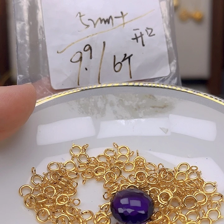 银S925镶嵌颈饰紫晶紫晶925镶嵌76