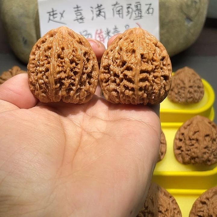 把件文玩核桃26号，41尺全品三角疆