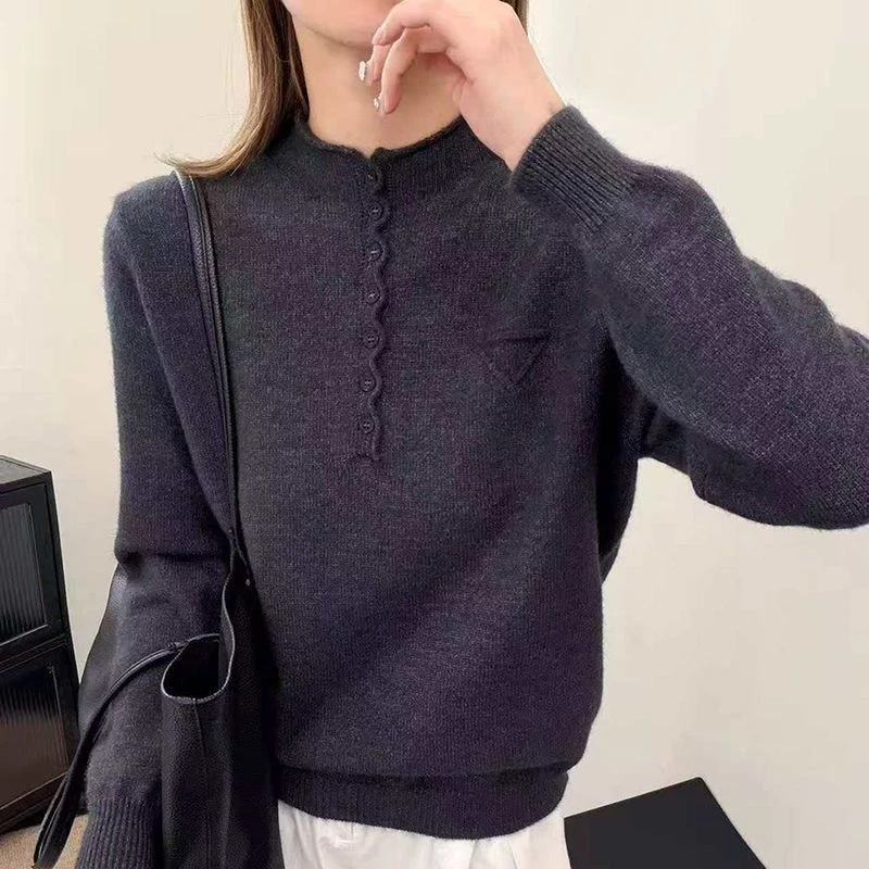 正品撤柜剪标羊毛衫半高领针织衫秋冬新款长袖打底衫毛衣纯色上衣