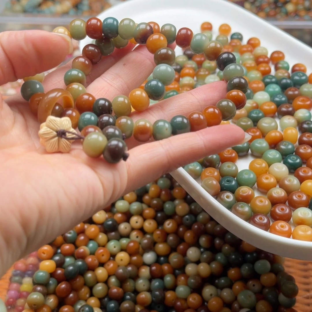 吊坠白玉菩提p x64/10mm/100颗敦煌苹果瑕