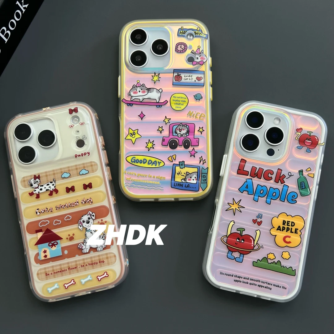 磨砂汽车猫咪小狗适用iPhone17promax手机壳苹果16防摔卡通可爱15