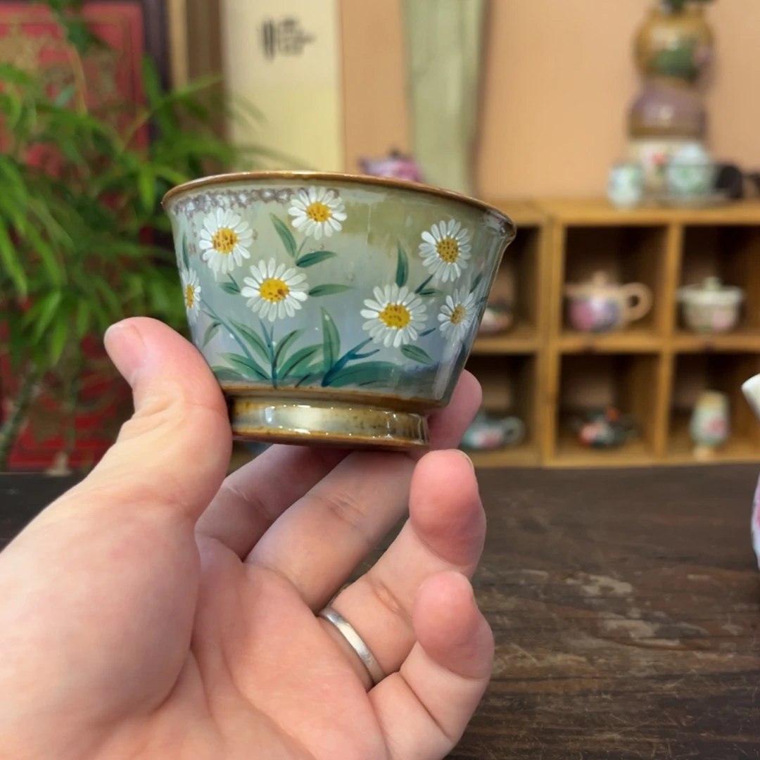 柴烧手工手绘陶瓷