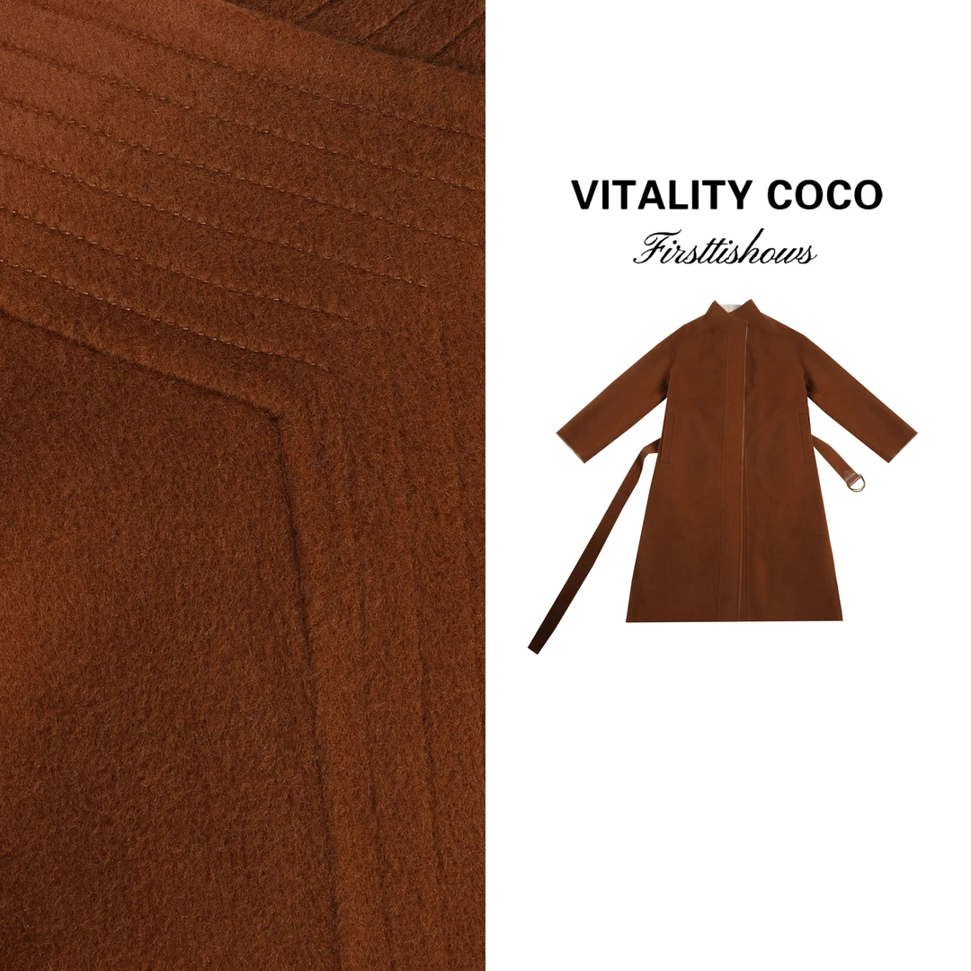 VITALITY COCO·LP系列新款女装 山羊绒外套大衣-2663
