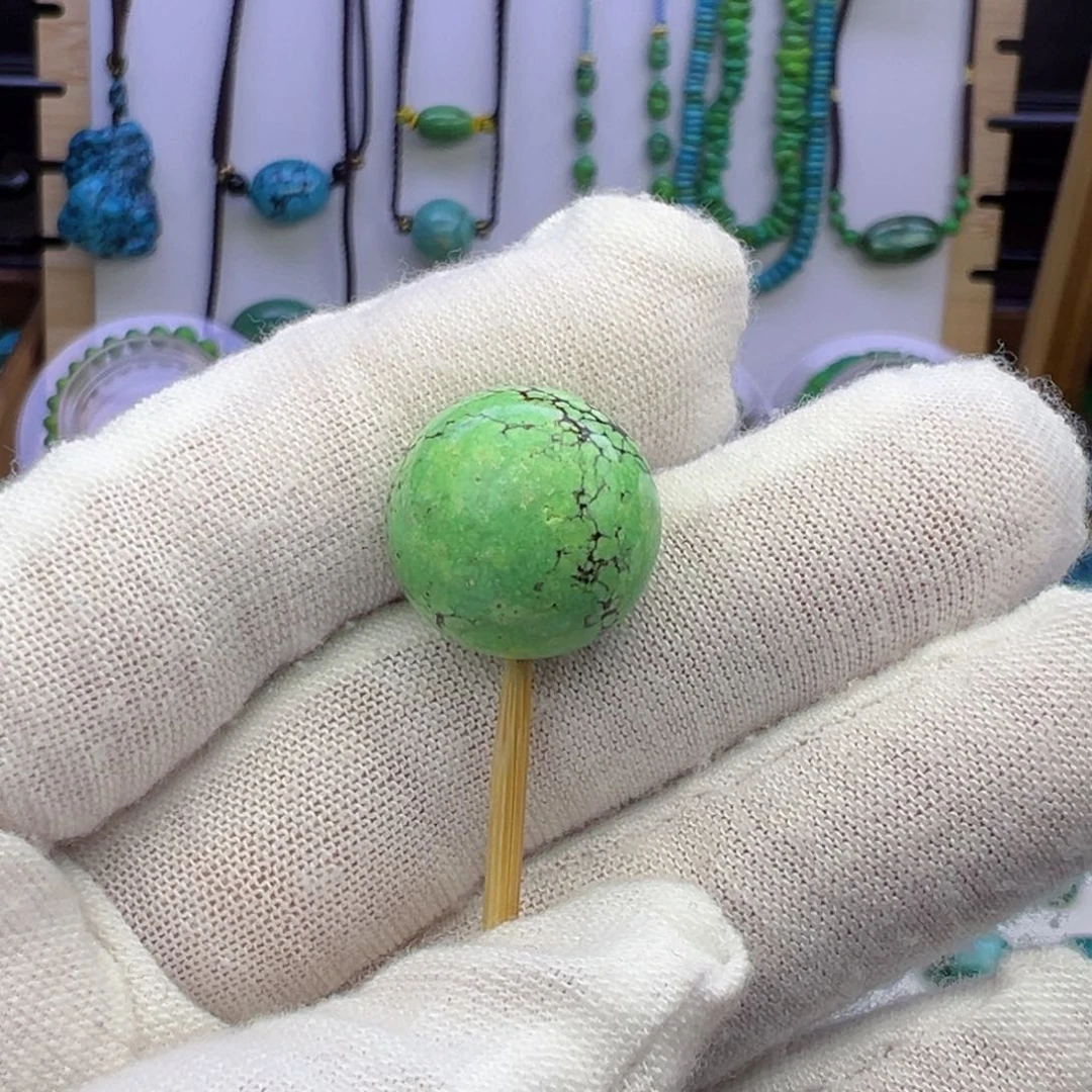 菜籽黄圆珠15.5mm兰