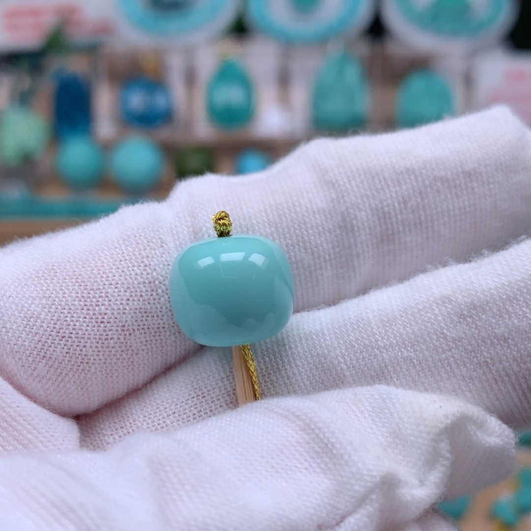 绿松石未镶嵌珠宝奇石13.4mm