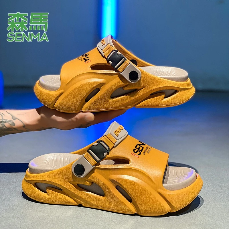 SENMA/森马男士夏季拖鞋男款外穿防滑厚底运动沙滩凉鞋男舒适防臭