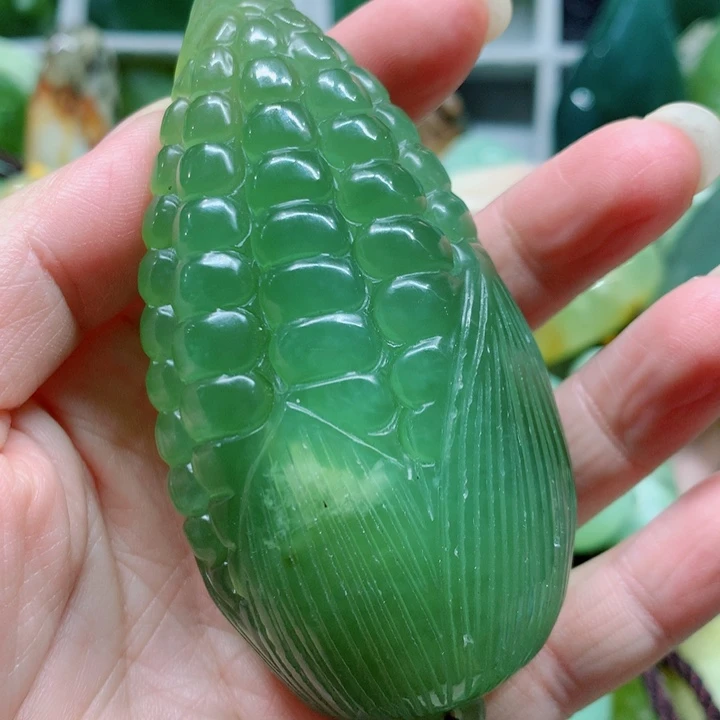 蛇纹石玉未镶嵌手把件