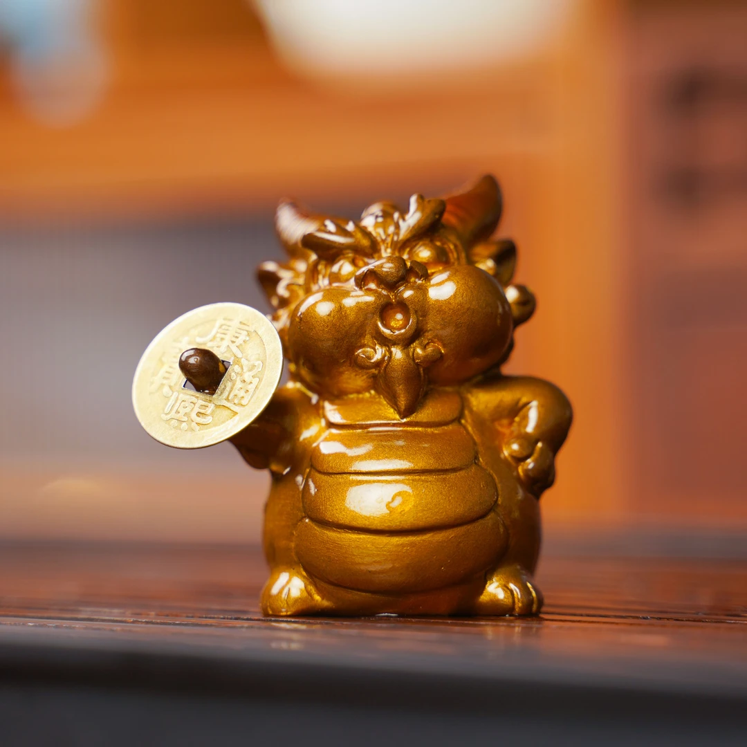 一指有钱茶宠摆件变色茶宠摆件貔貅茶玩功夫茶具茶周边