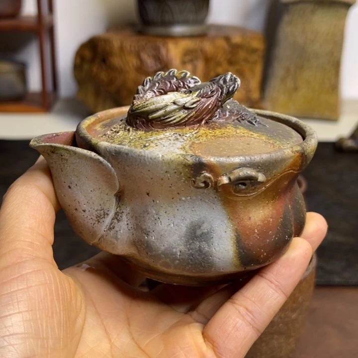 马***7备前烧作品仁堂宝瓶