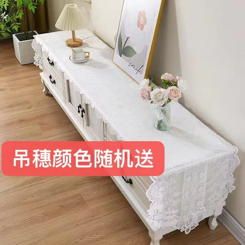 尺寸47*260亮丝纱电视柜斗柜桌旗送吊穗70-85寸内电视机