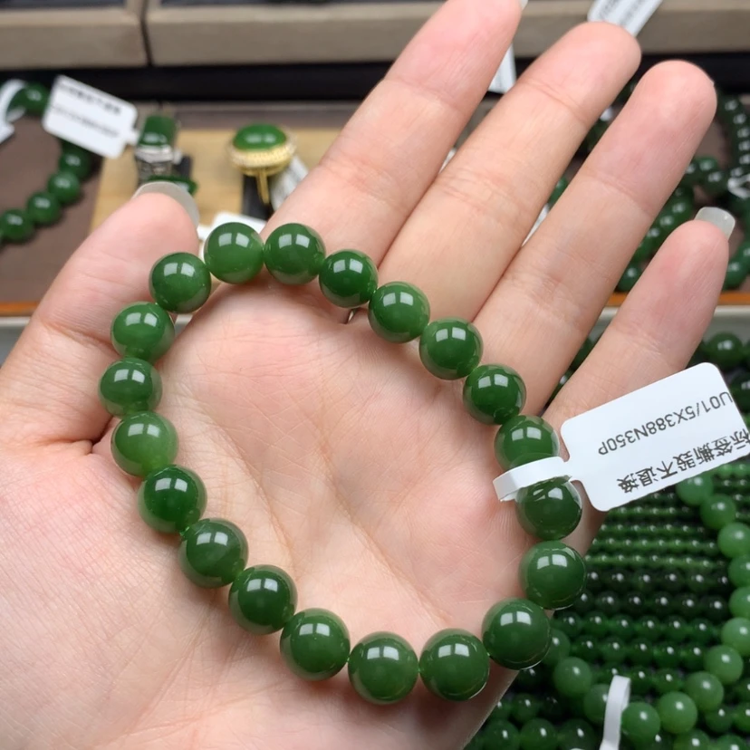 【闪购商品】未镶嵌手串和田玉（碧玉）B****彬10m