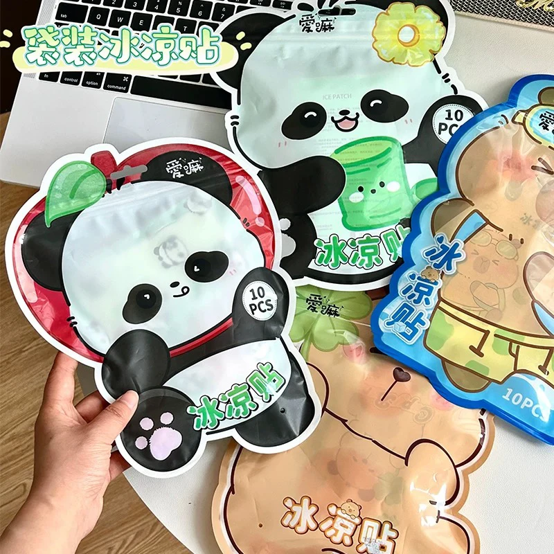 可爱夏季降温冰凉贴学生冰敷提神解暑神器散热贴凉爽清凉冰贴