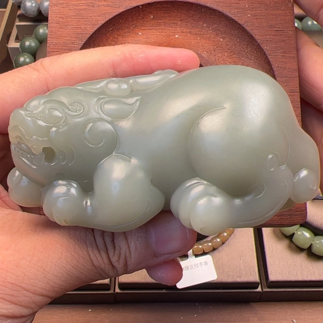 和田玉未镶嵌吊坠(不含链)