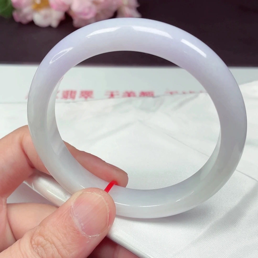 翡翠未镶嵌手镯61.8圈