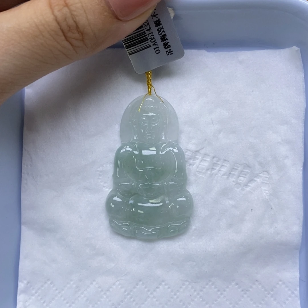 颈饰未镶嵌翡翠观音