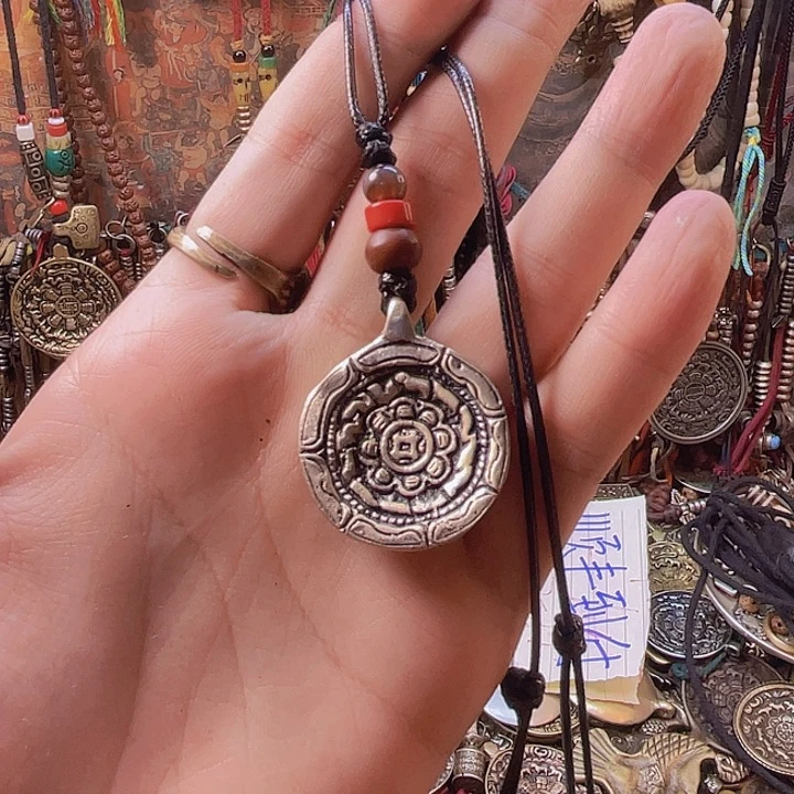 白铜苯教小九宫八卦（顺丰到付不包