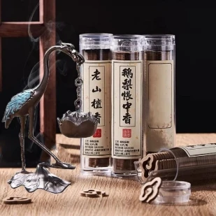 ZHTJ0040-小仙鹤莲花吊炉带三管香