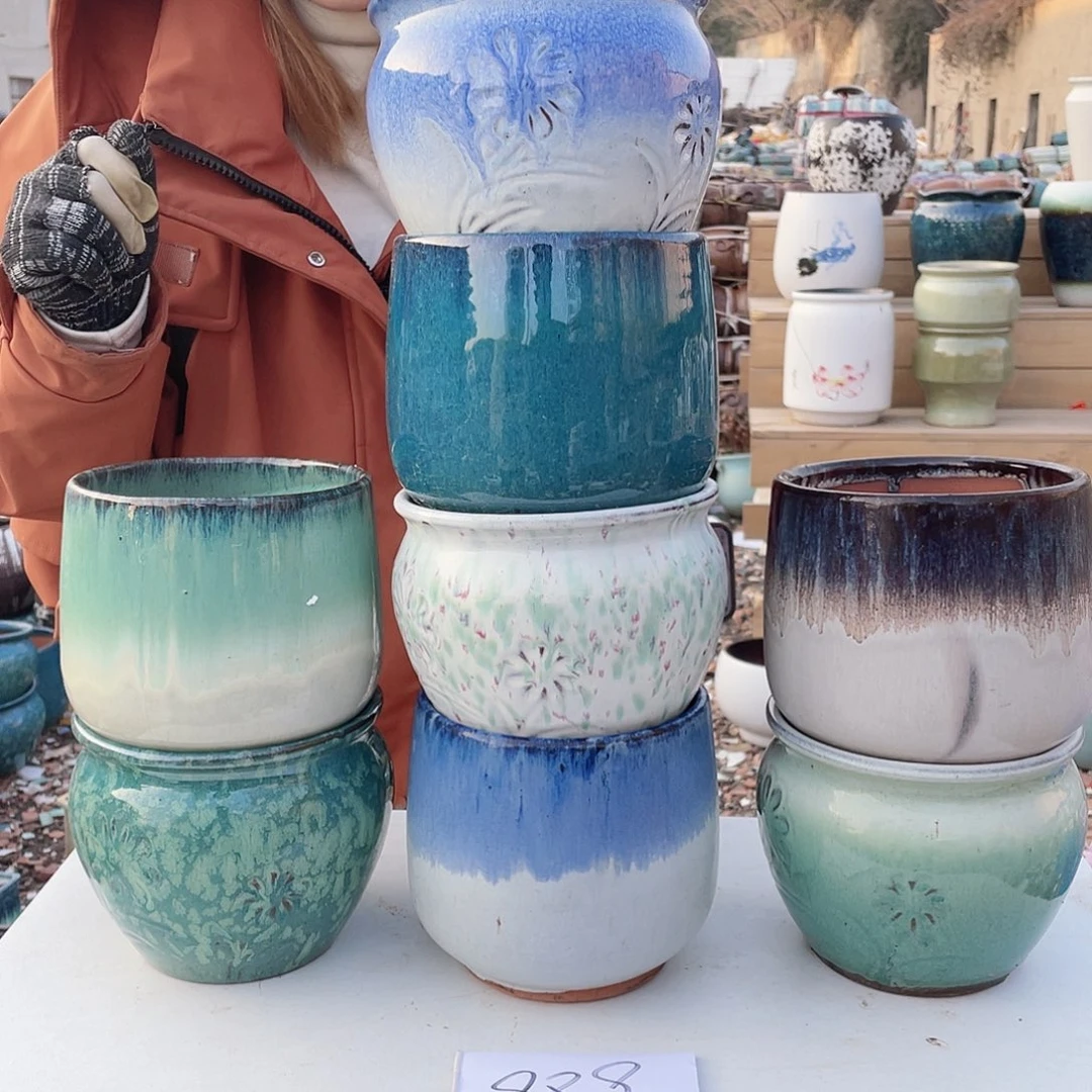 红陶王嫂花盆0218-989框