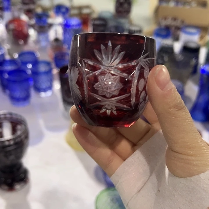 平底款水晶玻璃微瑕一个