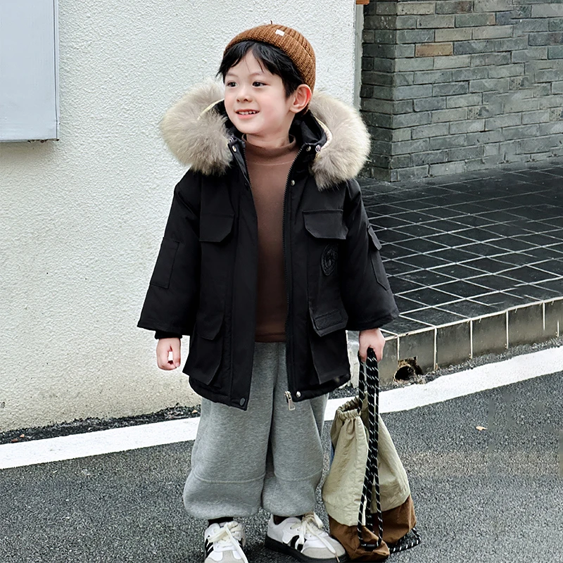 【真毛领】现货新款派克服一件过冬杜邦三防冬丹麦之冬大鹅大衣