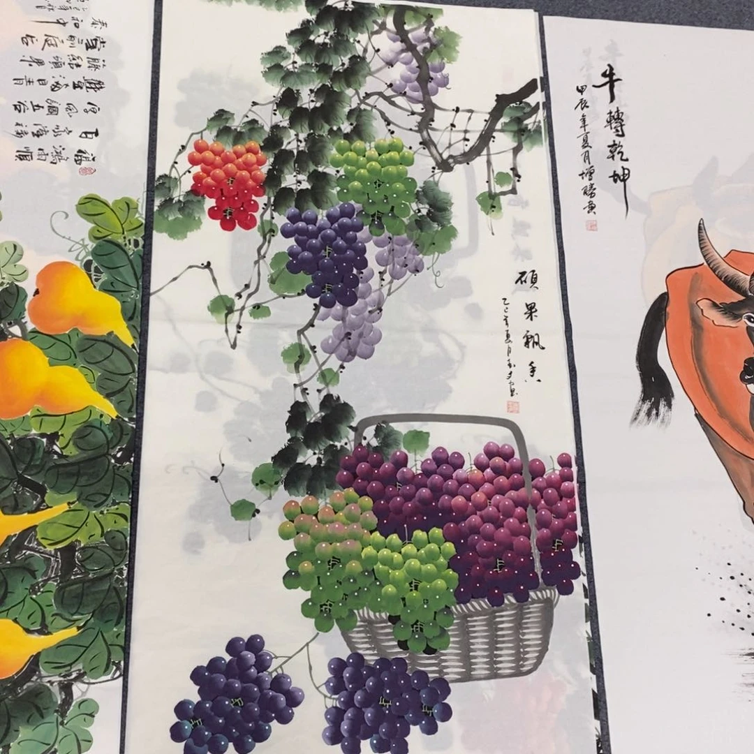 国画尺寸140✖️70四尺精品手绘画