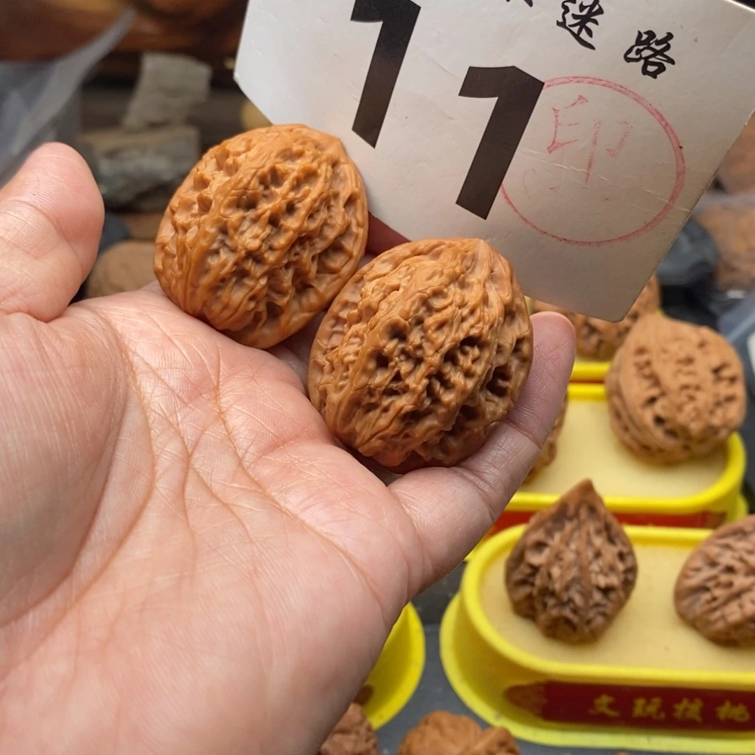 把件文玩核桃35二扁子