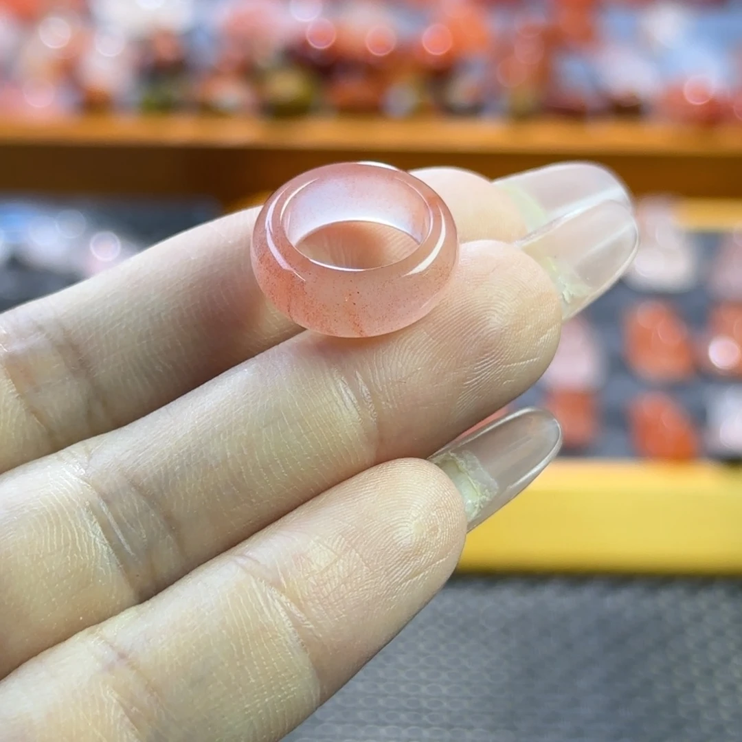 南红玛瑙未镶嵌珠宝半成品跑环