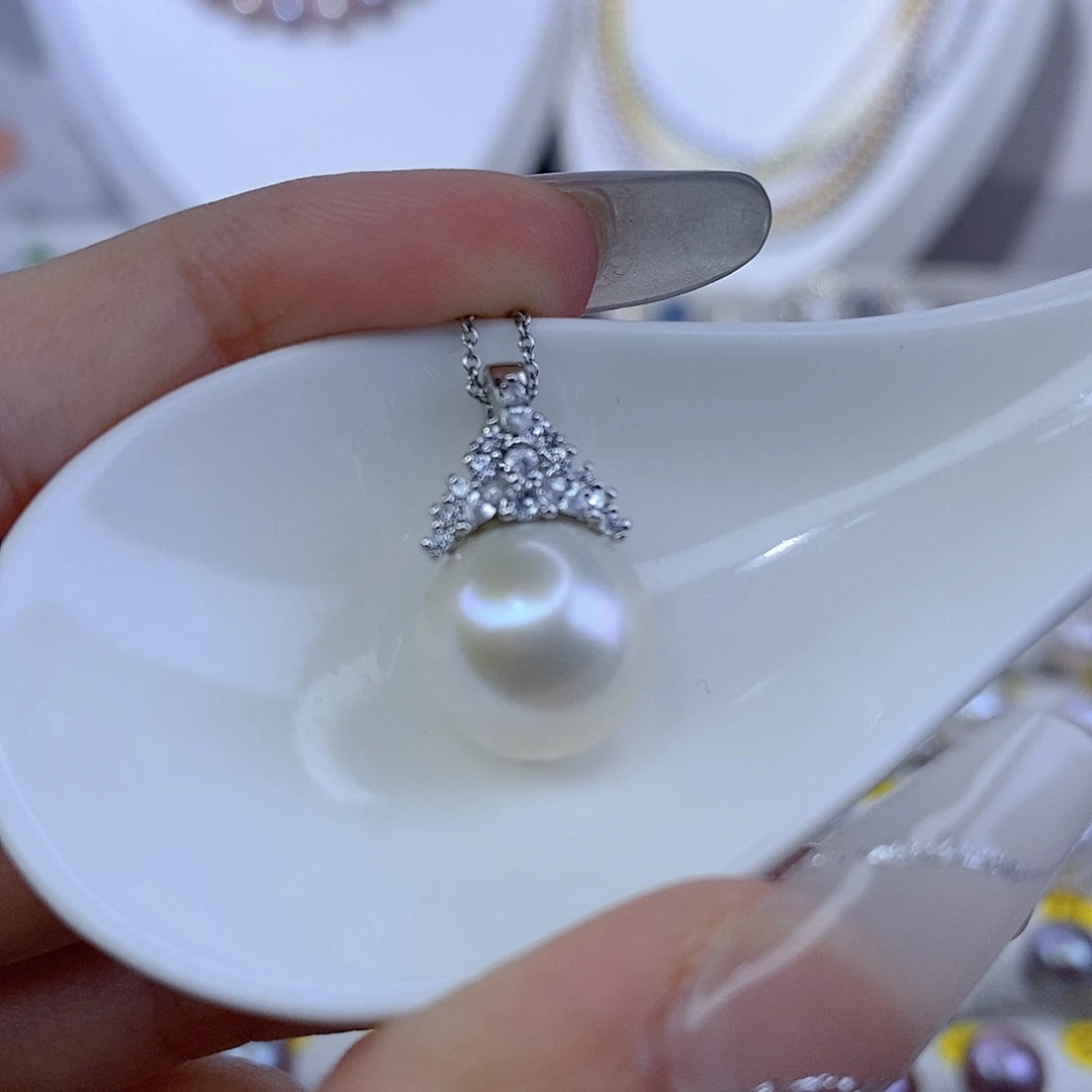 颈饰合金淡水珍珠