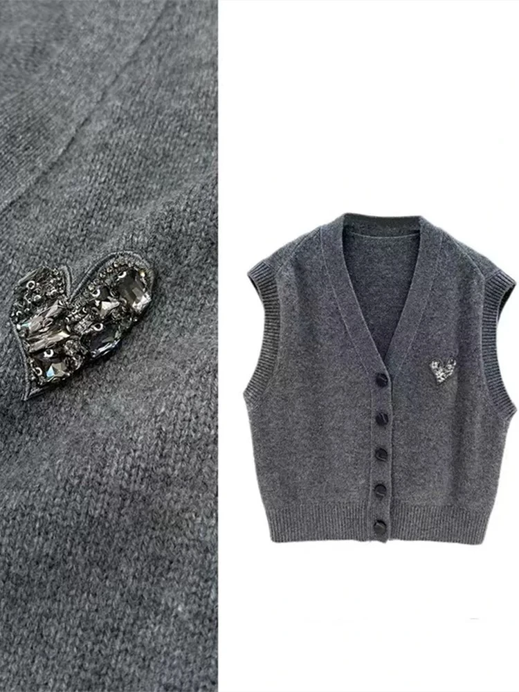 毛衣背心马甲百搭时尚气质2024秋冬季新款休闲上衣女0106