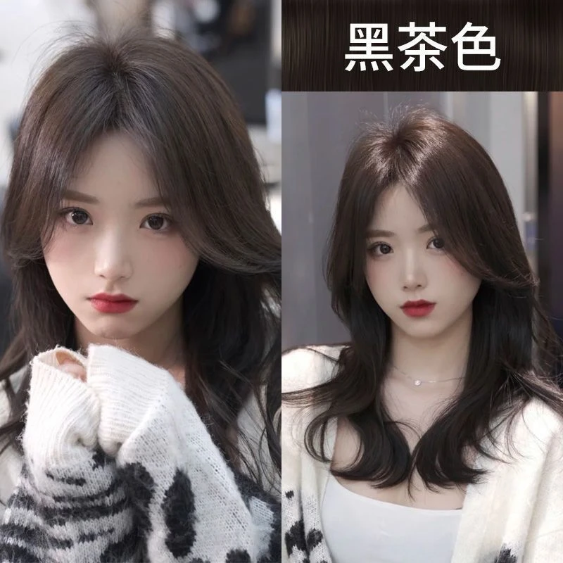 2025显白流行色染发剂膏盖白发自己在家染正品持久