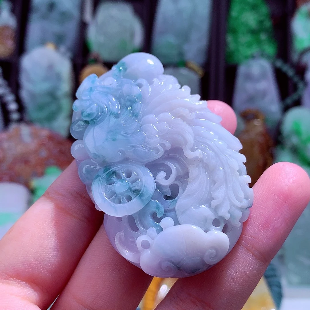 颈饰未镶嵌翡翠天然