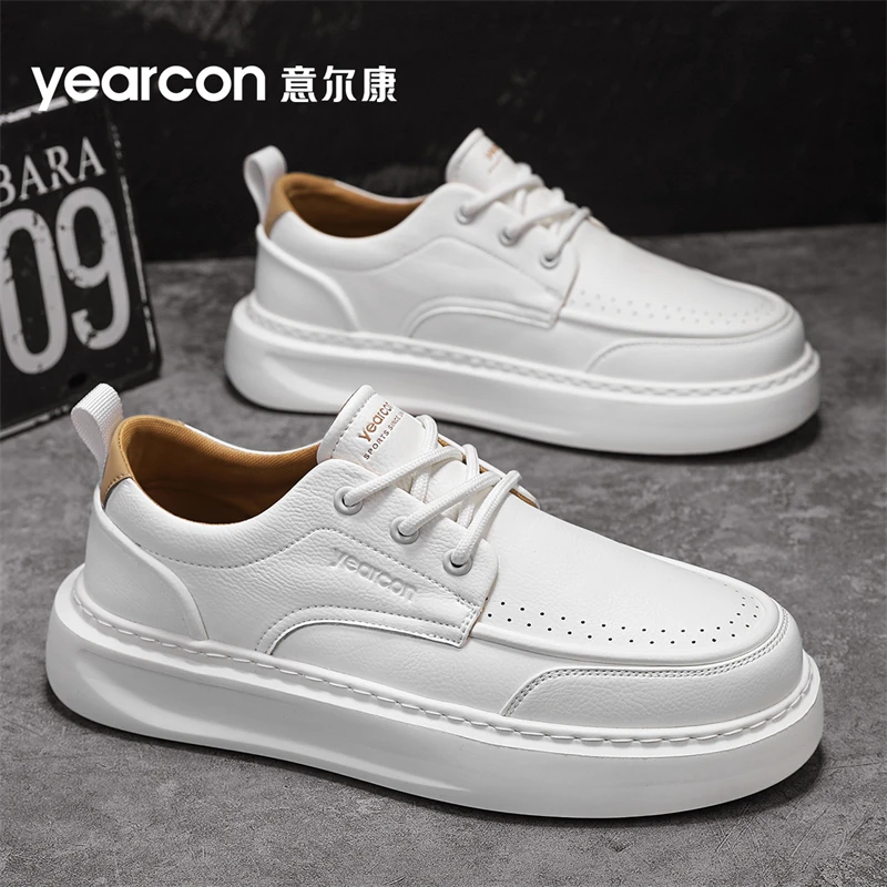 意尔康春季2025新款小白鞋百搭休闲男鞋经典板鞋运动时尚学生轻奢