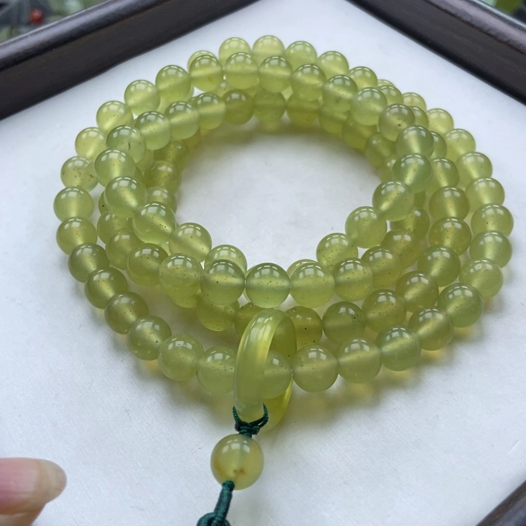 蛇纹石玉未镶嵌手链