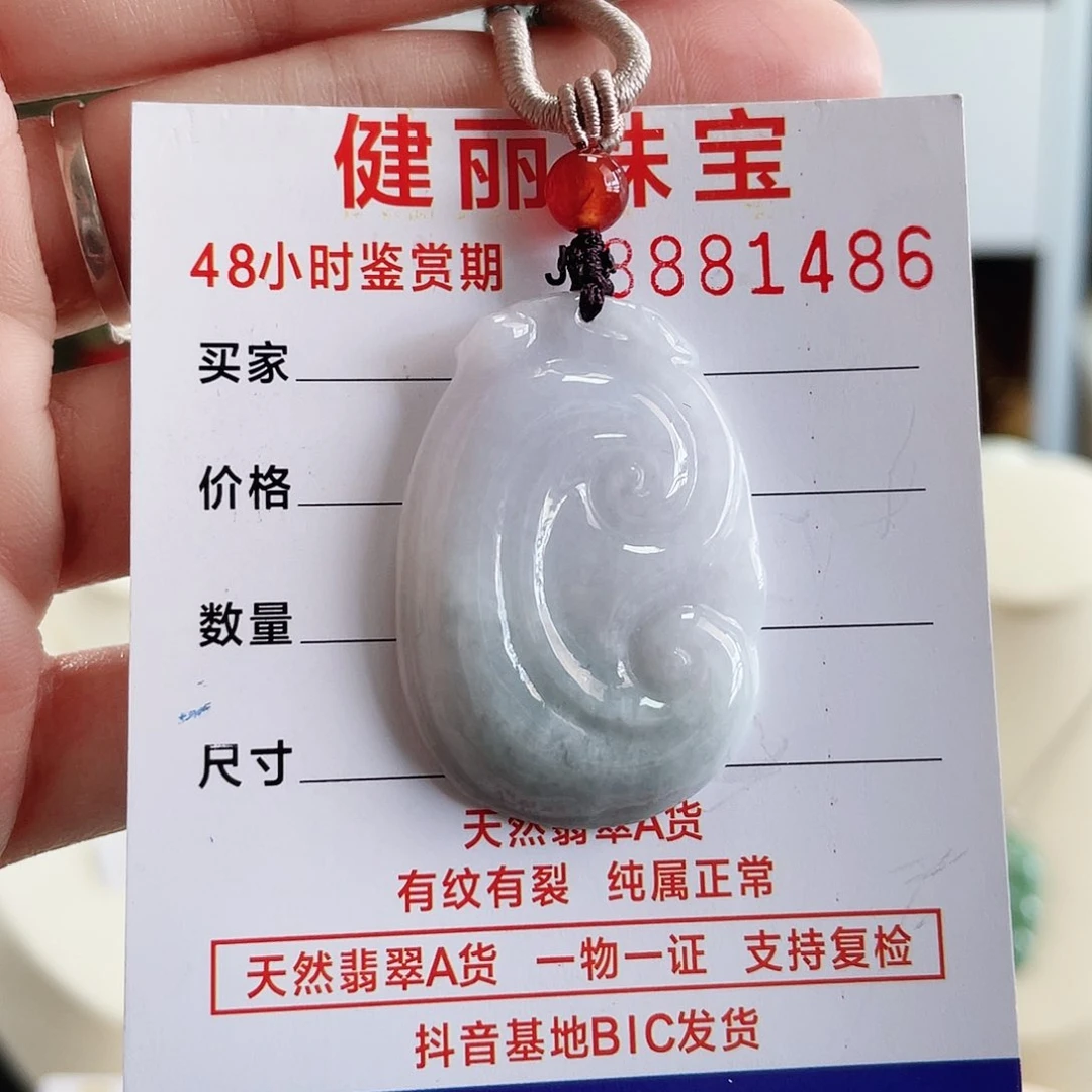 翡翠颈饰未镶嵌如意