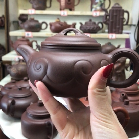 紫砂茶壶仿古如意壶