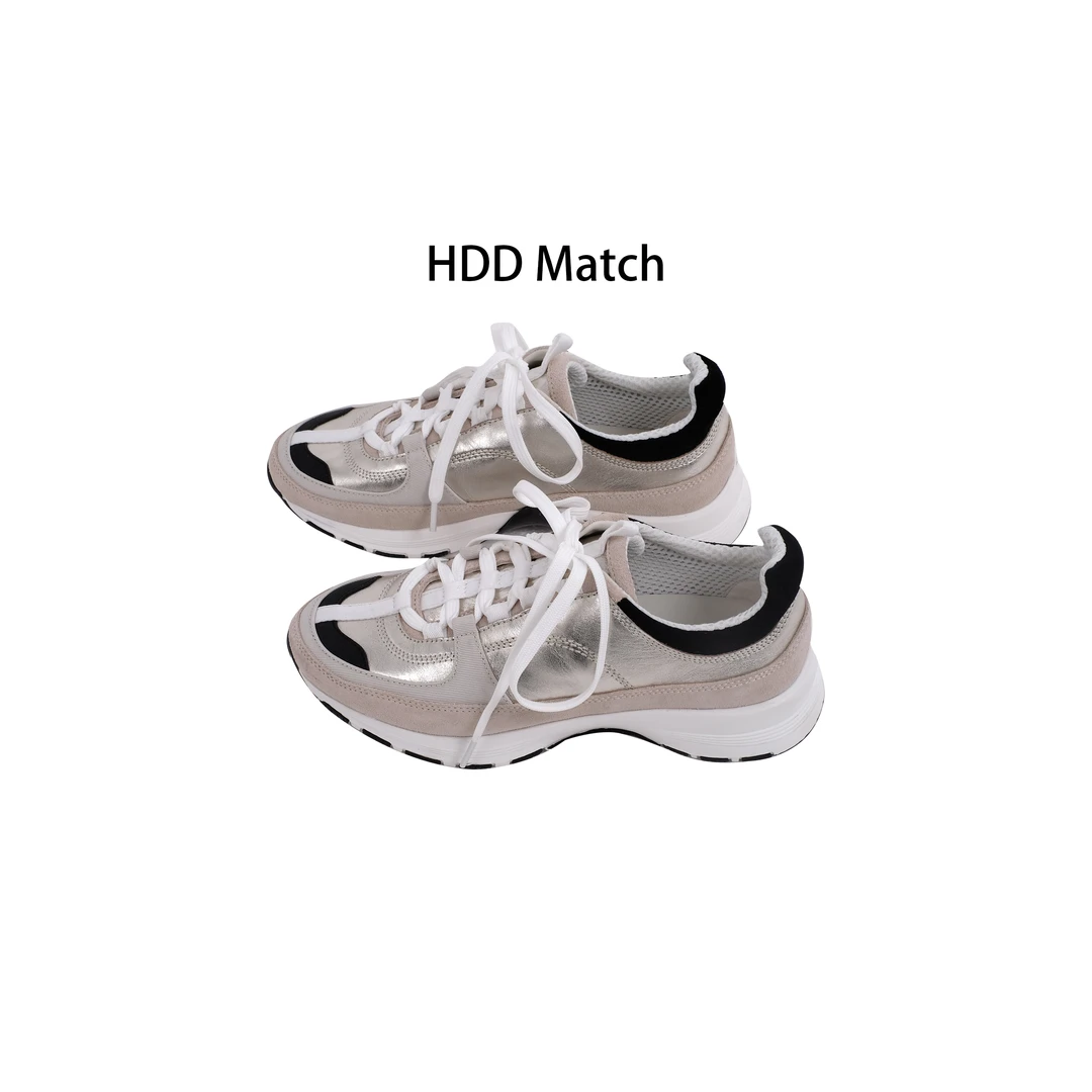 HDD- "星 辉"  拼色百搭系带运动增高老爹运动鞋  Y8384