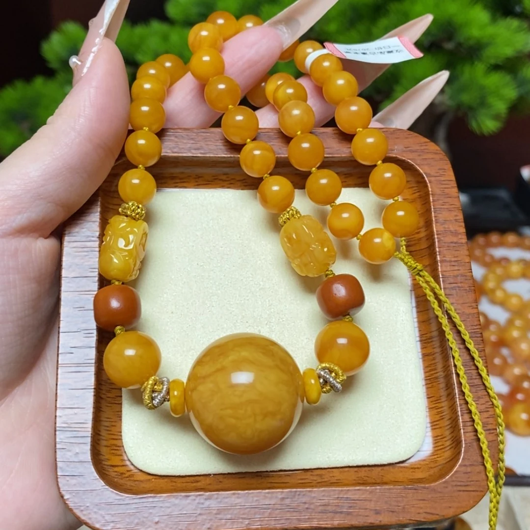【闪购商品】蜜蜡颈饰未镶嵌项链