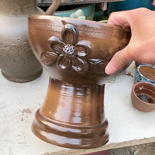 【闪购商品】紫砂花盆23.23花盆花盆