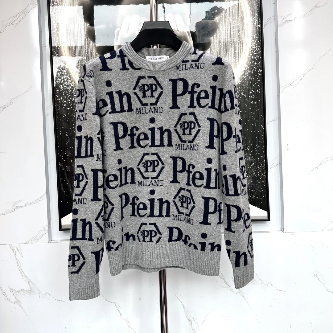 阔【PP打底衫】秋冬季男士潮流圆领时尚休闲保暖高奢内搭条纹8138