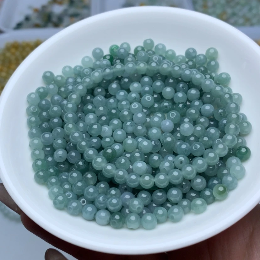 【闪购商品】翡翠手链未镶嵌卡4.7冰蓝水50颗