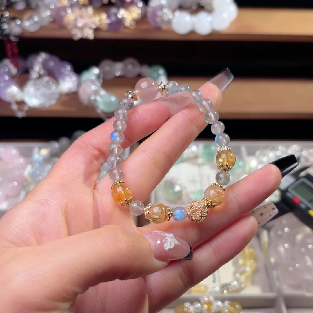 水晶手链合金秦****ღ手串