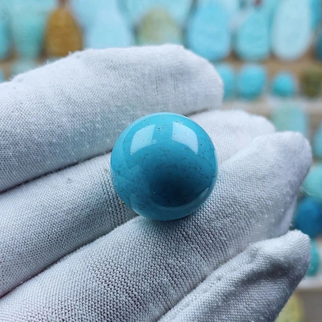 未镶嵌绿松石珠宝奇石17mm