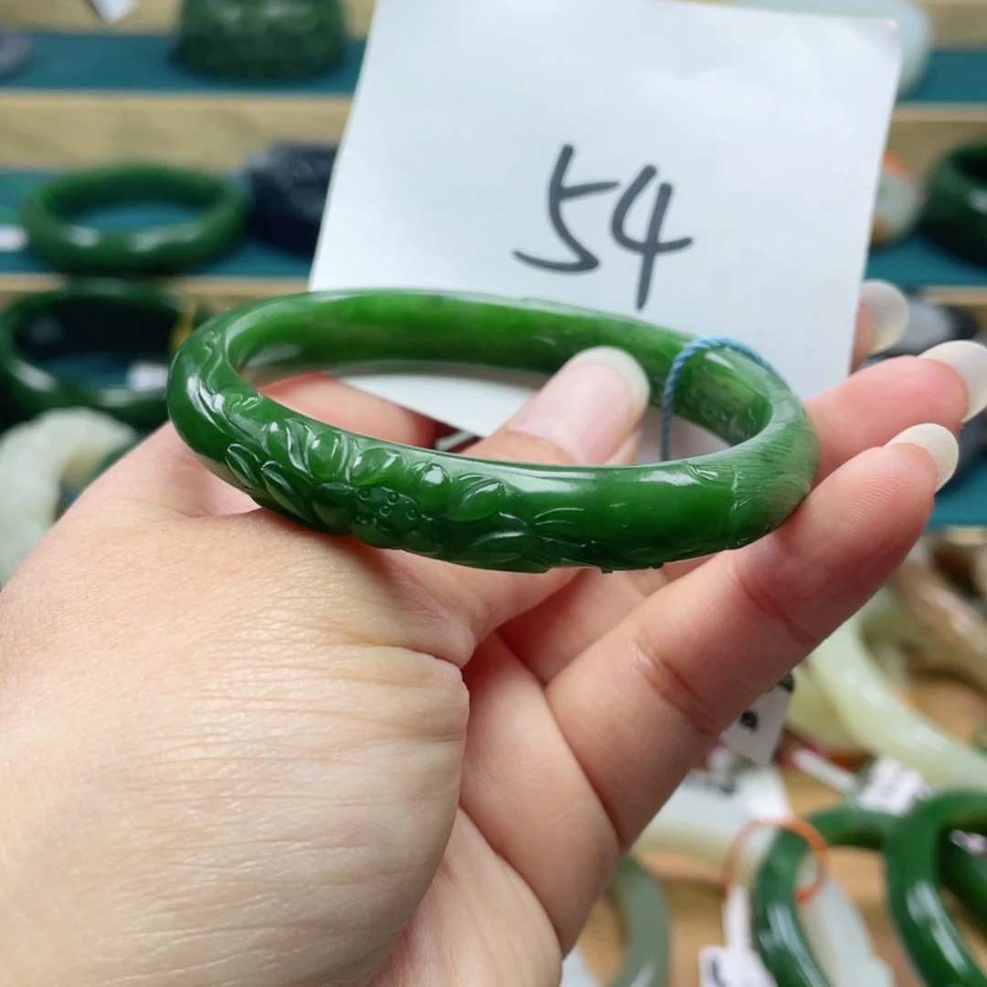 未镶嵌手镯和田玉圈口57